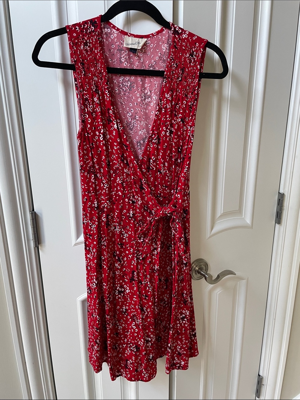 Universal Thread Red Floral Wrap Dress
